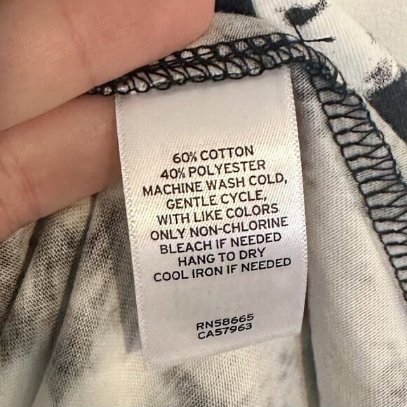 NWT Abound by Nordstrom Black & White Short Sleeve Casual Shirt Dress - S - Picture 4 of 8